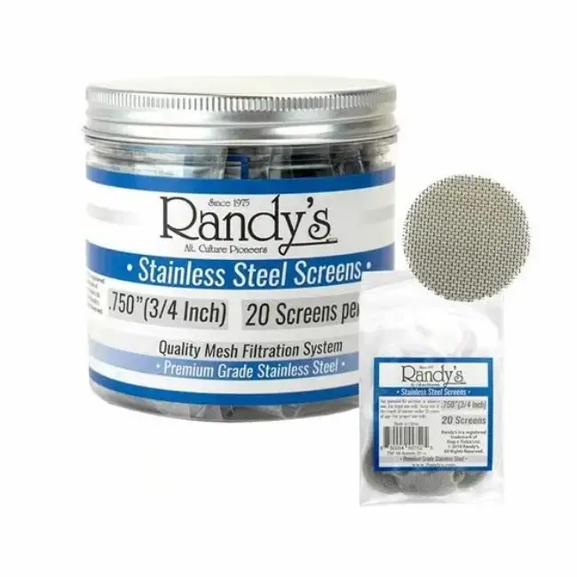 Randys Stainless Steel Screens Jar 36pk of 20 Screens 101distributorsga